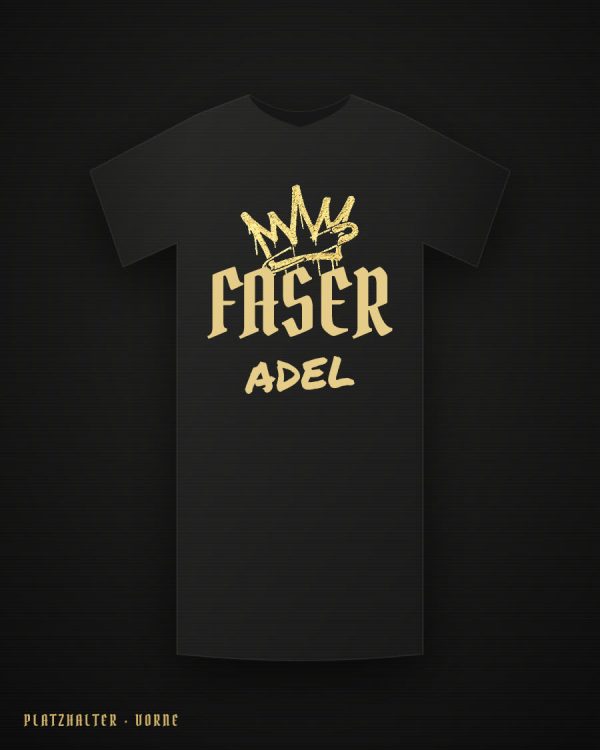 FASER ADEL T-Shirt – schwarz, vorne