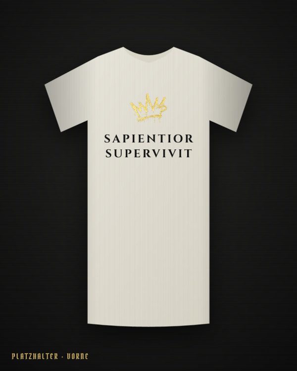 Sapientior T-Shirt – off-white, vorne
